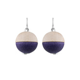 Leila earrings, dark purple