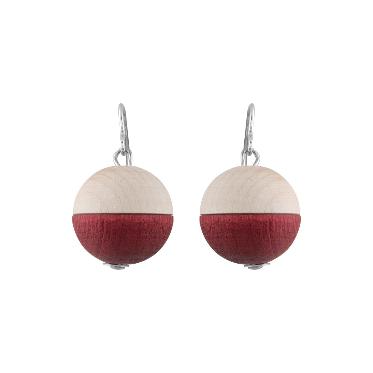 Leila earrings, wine red