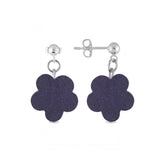 Puistolemmikki earrings, dark purple