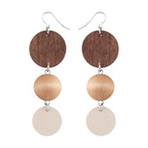 Apollo earrings, shades of brown