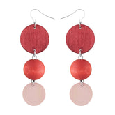 Apollo earrings, shades of red