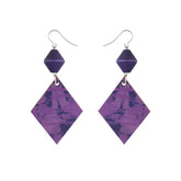 Tallinna earrings, dark purple