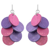 Juolukka earrings, dark purple
