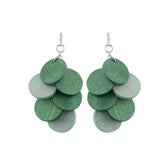 Juolukka earrings, teal