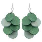 Juolukka earrings, teal