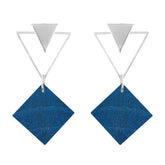 Evita earrings, blue