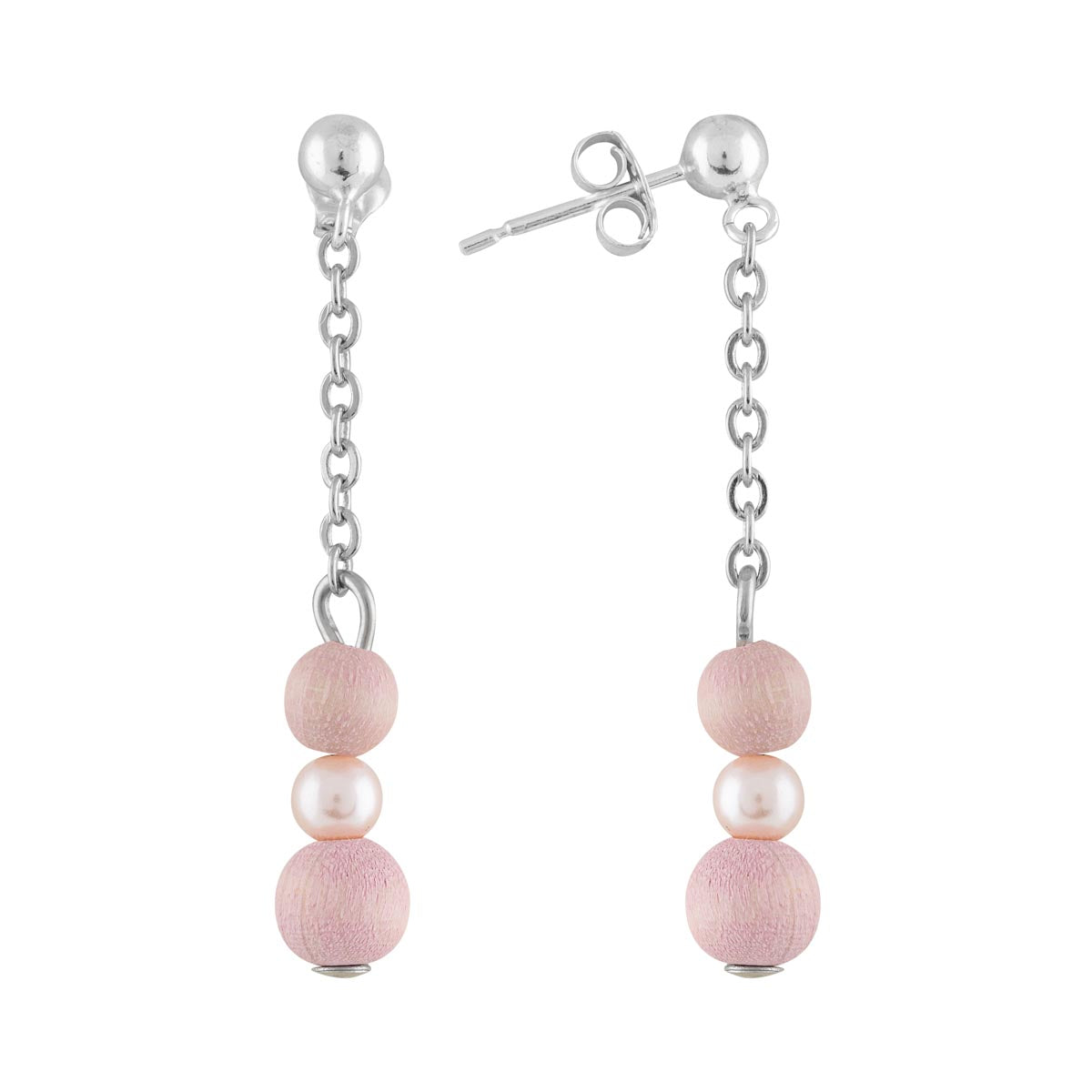 Siro earrings, light pink