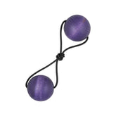 Pom pom hair tie, dark purple