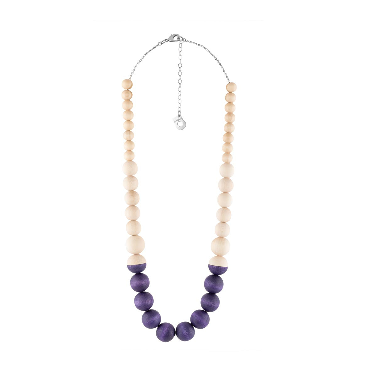 Leila necklace, dark purple