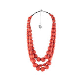 Veronica necklace, dusty red