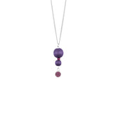 Tuike pendant, dark purple