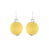 Karpalo earrings, citron yellow