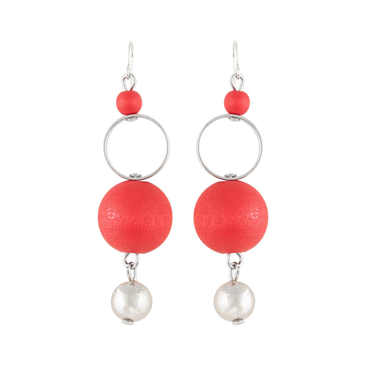 Ulrika earrings, red