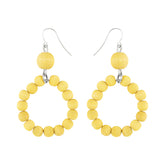 Orvokki earrings, citron yellow