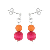 Tilde earrings, pink