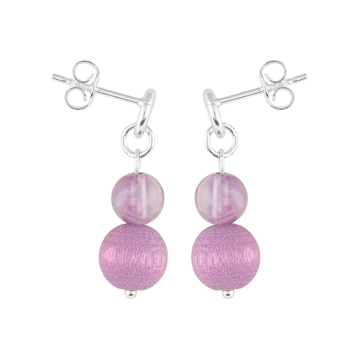 Tilde earrings, purple