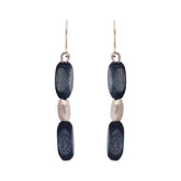 Elvira earrings, dark blue