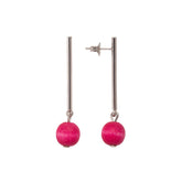 Lilli earrings, fuchsia