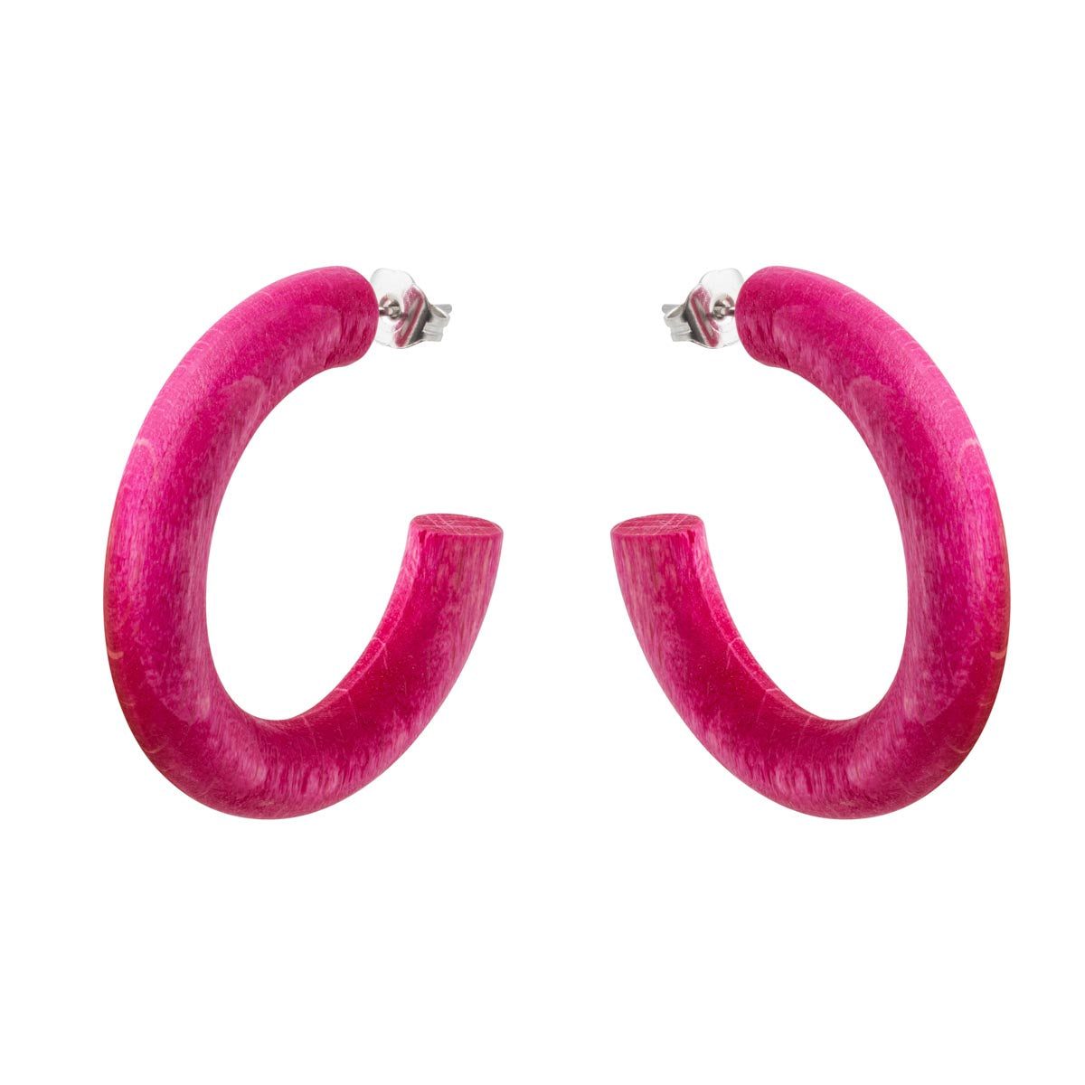 Kaarina earrings, fuchsia