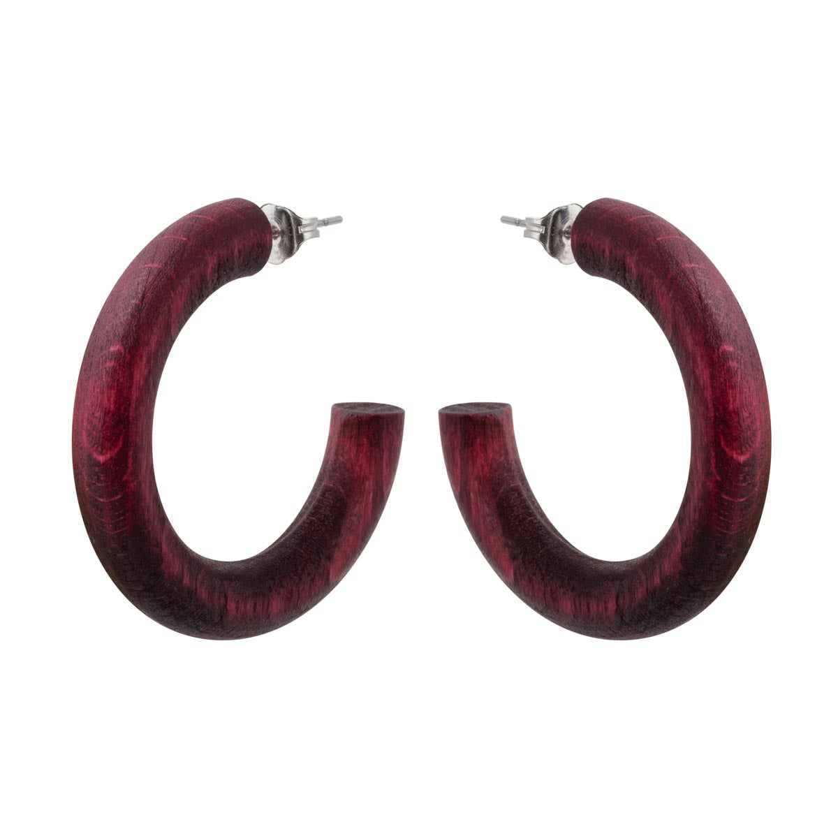 Kaarina earrings, plum red