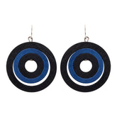 Olga earrings, dark blue