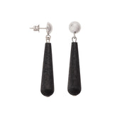 Helmipisara earrings, black