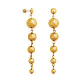 Sandra mini earrings, golden