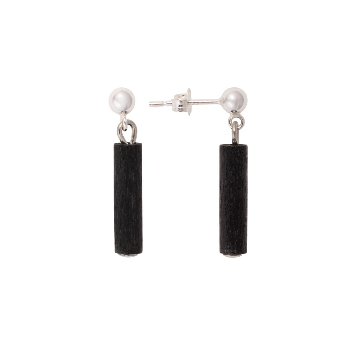 Hento earrings, black