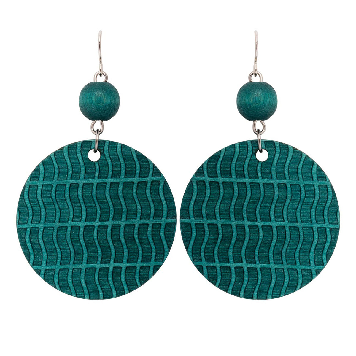 Karoliina earrings, dark turquoise