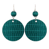 Karoliina earrings, dark turquoise