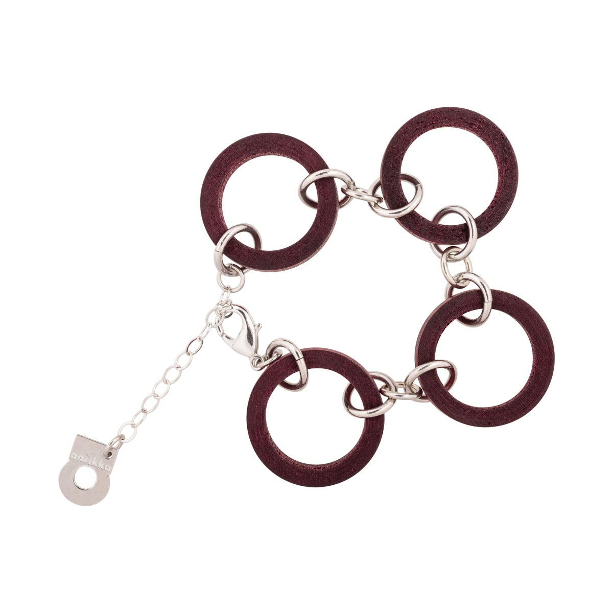 Järviruoko bracelet, plum red