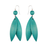 Jalava earrings, aqua green