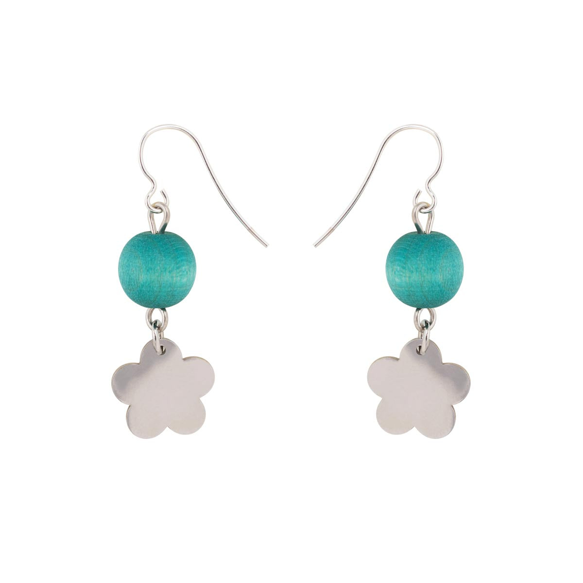 Minea earrings, aqua green