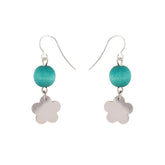 Minea earrings, aqua green