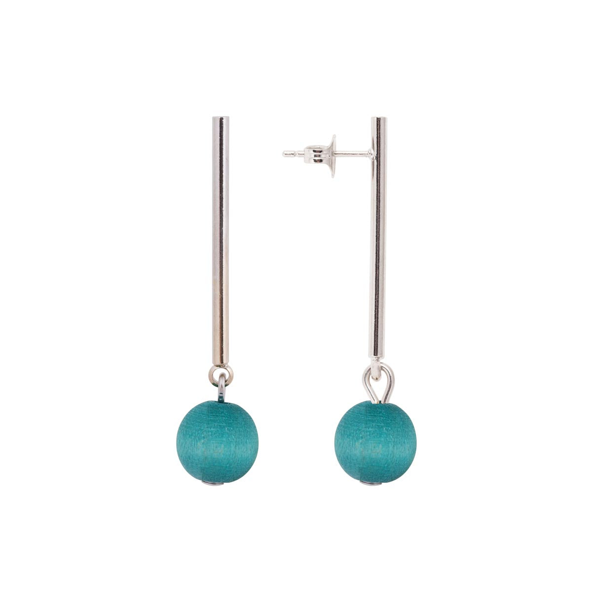 Lilli earrings, aqua green