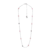 Jade necklace, pink