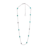 Jade necklace, aqua green