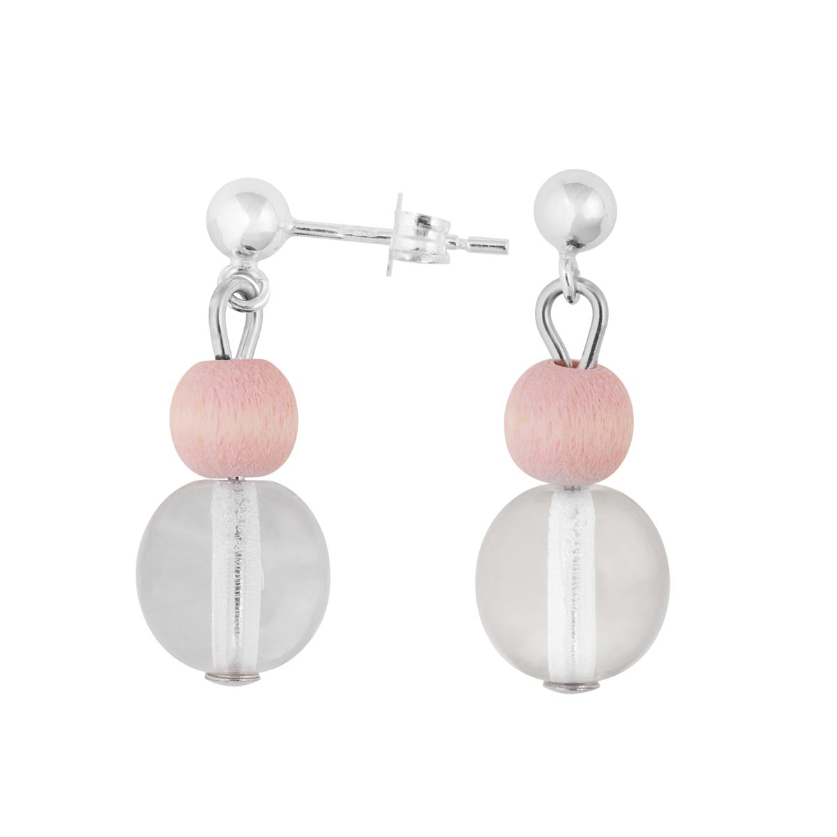 Vilkas earrings, pink