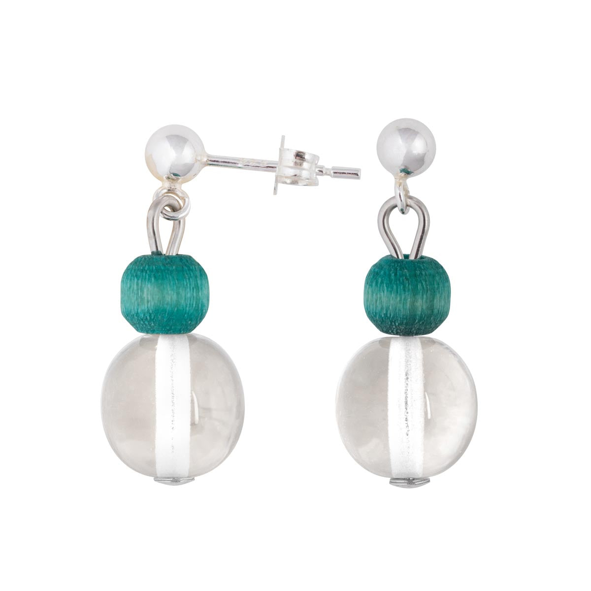 Vilkas earrings, aqua green