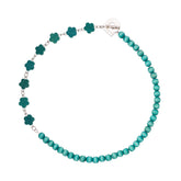 Jasmin necklace, aqua green