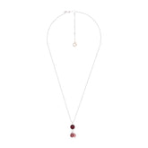 Lasipisara necklace, plum red