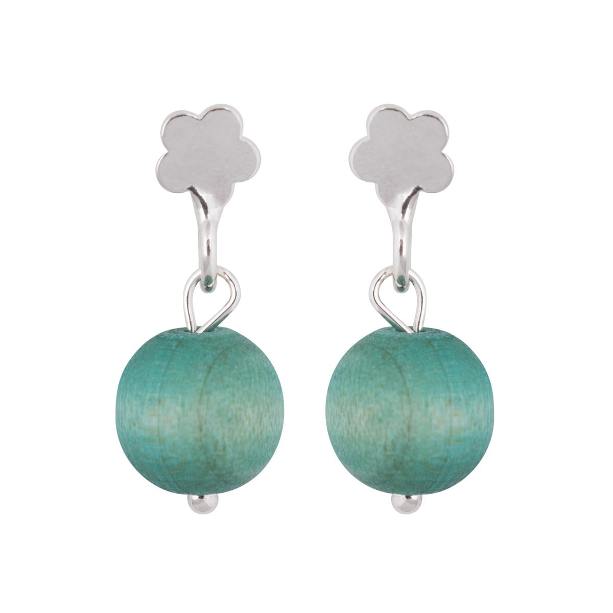 Lemmikki mini earrings, aqua green