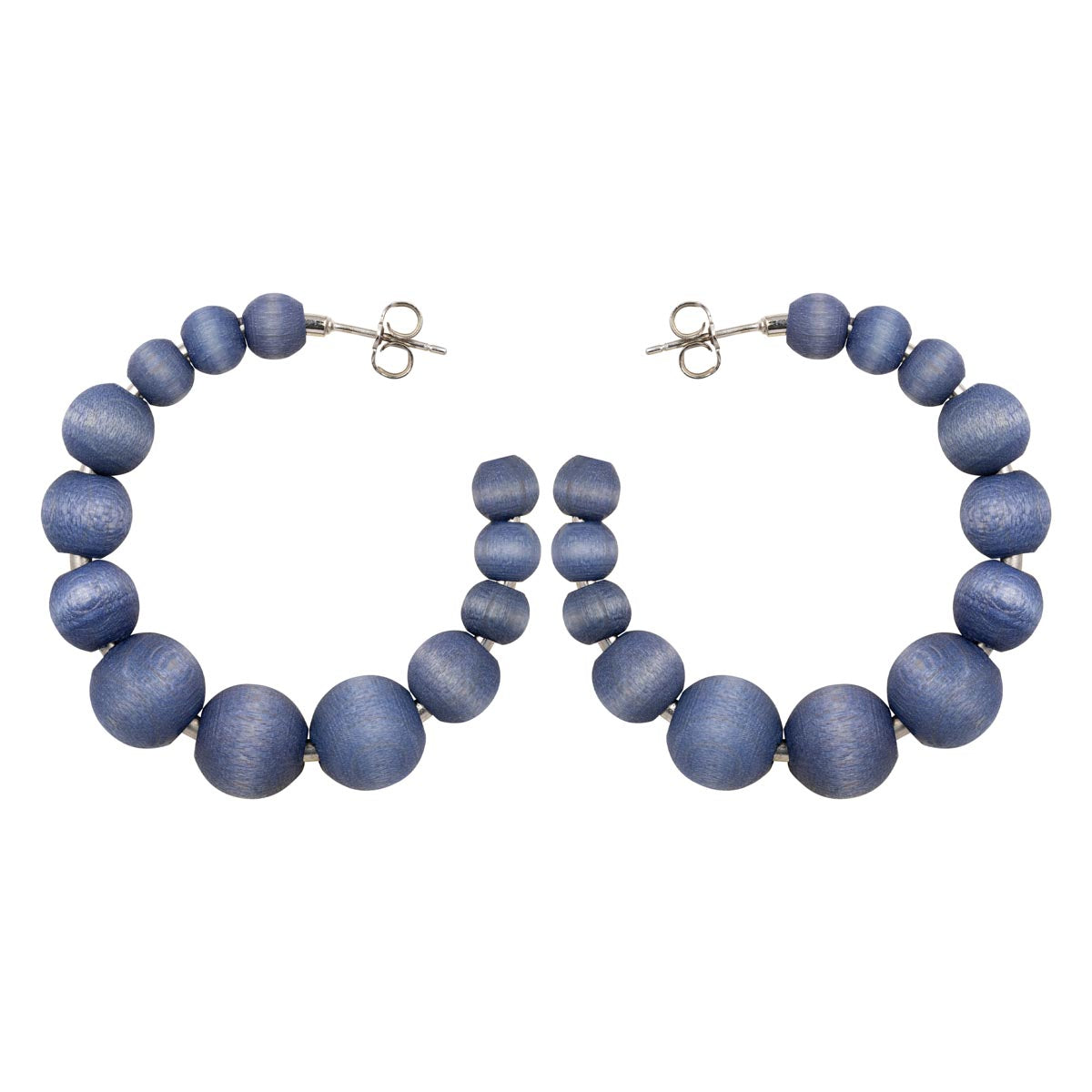 Asta earrings, blue-grey