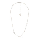 Jade kristalli necklace, ecru