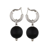 Valma earrings, black
