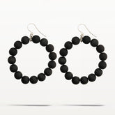 Säde earrings, black