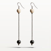 Tuuli earrings, ecru