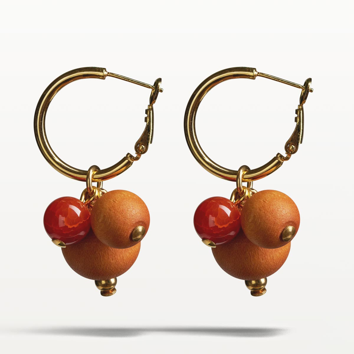 Lydia earrings, orange