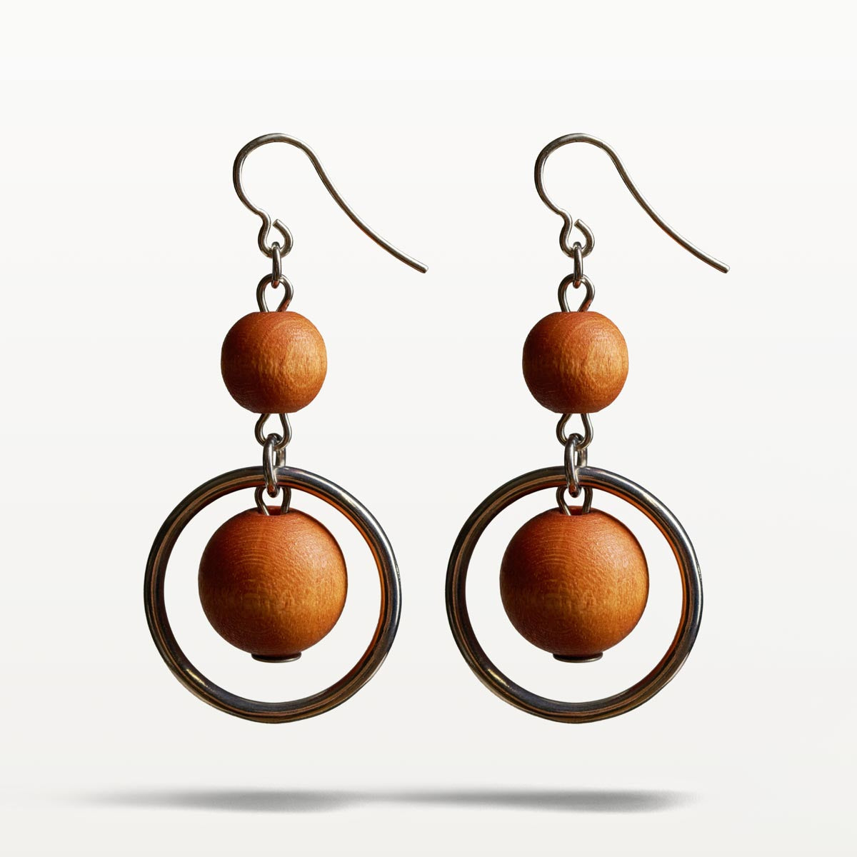 Iisa earrings, copper