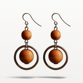Iisa earrings, copper